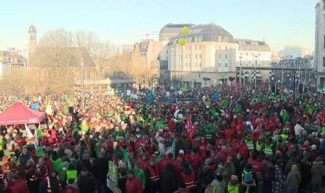 Bélgica quiere reformar el sistema de pensiones y miles de ciudadanos tomaron las calles