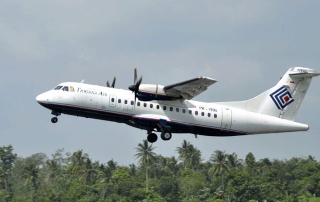 Trigana Air. El ATR 42 biturbo propulsor habría caído en la oriental Papúa.