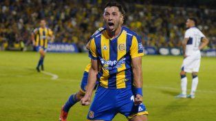 Sebastián Ferreira su primer gol con la camiseta de Centra, en el Gigante frente a Gimnasia.