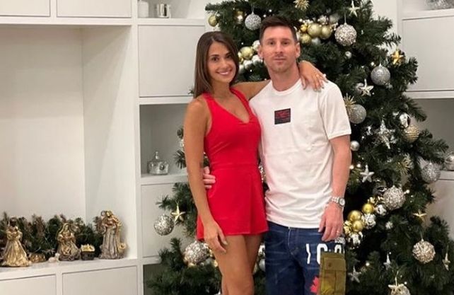 Antonela Roccuzzo y Lionel Messi a puro baile en la fiesta de Navidad: Somos el uno para el otro