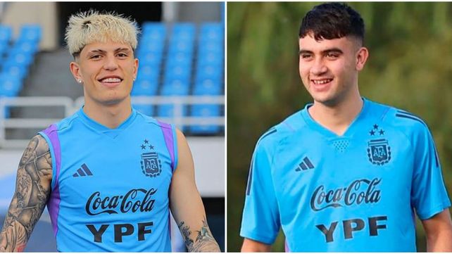 Alejandro Garnacho y Facundo Buonanotte