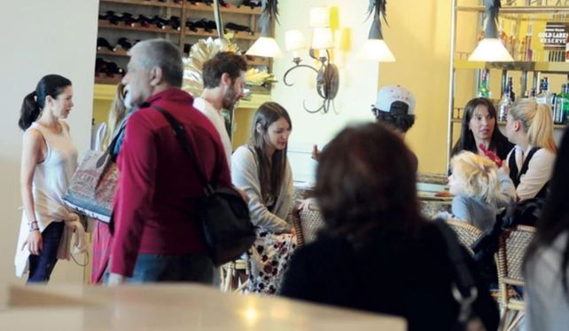 Las imágenes del encuentro entre Pampita y la China Suárez