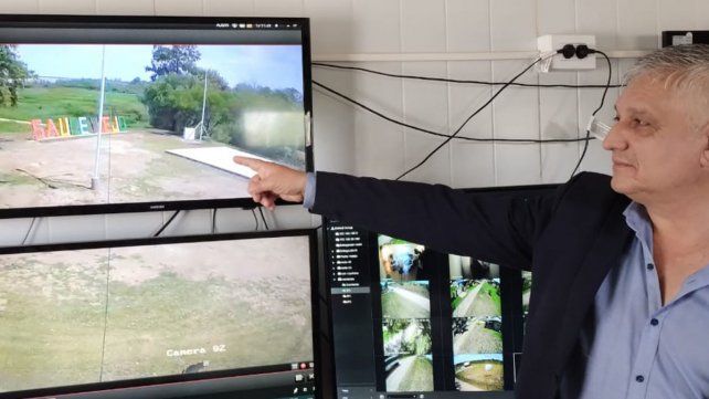 El centro de monitoreo en Sauce Viejo