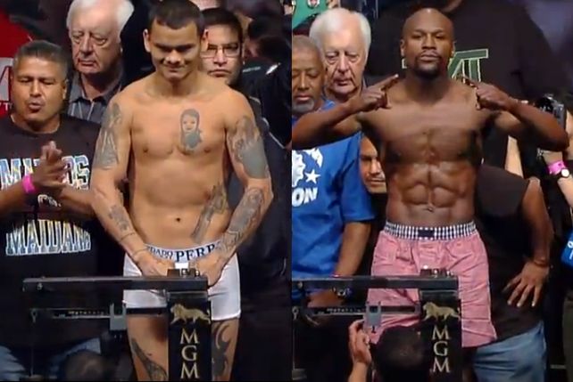 El santafesino Marcos René Chino Maidana ya disputa la pelea de su vida frente a Mayweather. EN VIVO