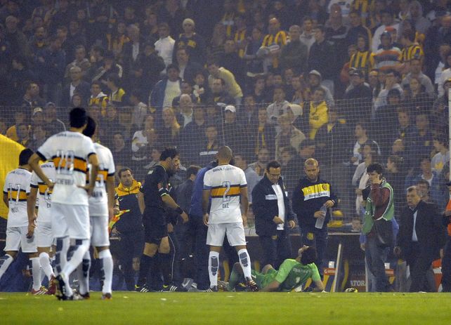 Agustín Orion fue agredido antes del inicio del partido, en aquella Copa Sudamericana 2014 ante Boca.