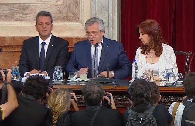 El presidente Alberto Fernández