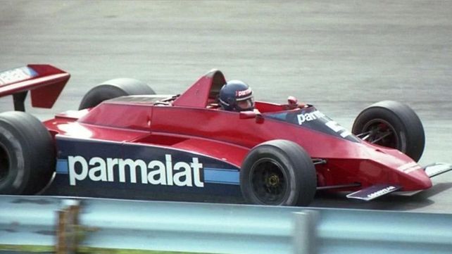 Ricardo Zunino y el Brabham BT49 recién estrenado en Canadá