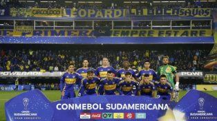 El equipo de Boca ante Cruzeiro por los octavos de final.
