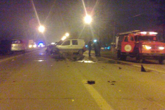 Triple choque en Recreo