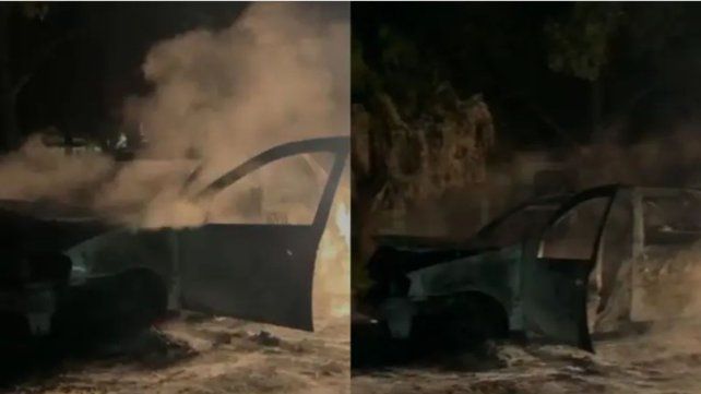 Un patrullero se incendió en Colonia Avellaneda