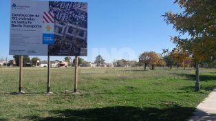 Vecinos de barrio Transporte piden que el playón deportivo sea contemplado en el Procrear