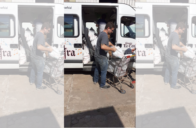 Grupos de cumbia repartieron 200 bolsones a sus músicos y colaboradores