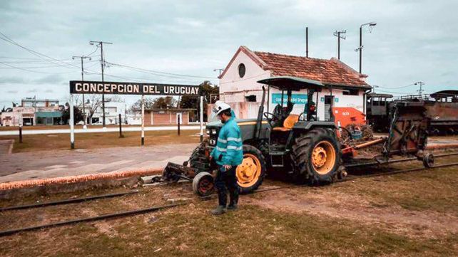 El año pasado Trenes Argentinos realizó tareas de limpieza en el ramal que une Concepción del Uruguay con Basavilbaso.