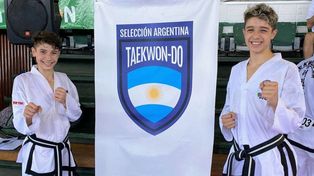 Luciano y Valentino Daverio, los mejores ranqueados a nivel nacionales en sus categorías de taekwonfo, van por el Mundial de Finlandia.