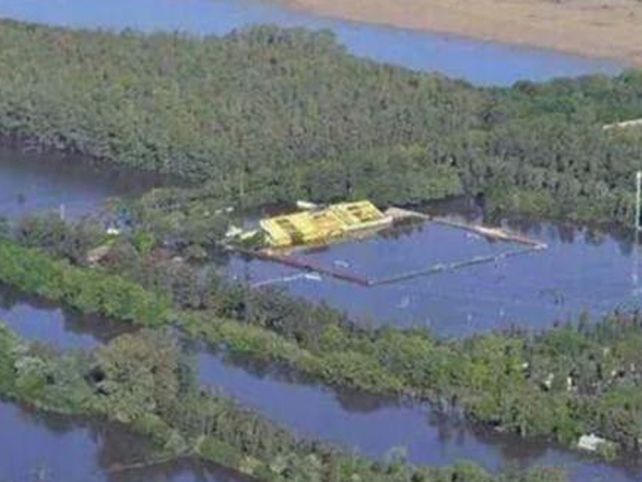 Terribles imágenes: un club entero quedó bajo el agua