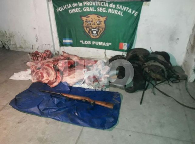 Florencia: cayó una gavilla de cuatreros que robaron y faenaron un novillo