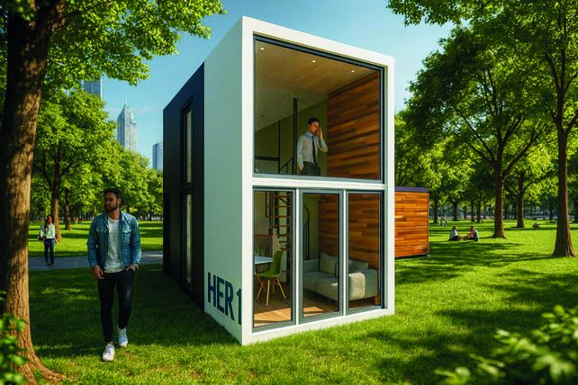 Colonia: viviendas modulares transportables en Santa Fe