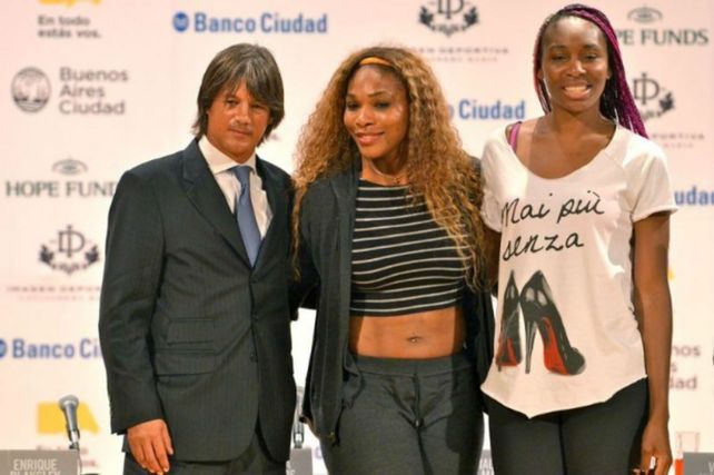 Sospechado. Enrique Blaksley organizó la visita de las hermanas Williams.