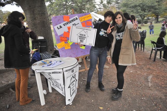 Movida. La consigna fue: La vivienda es un derecho