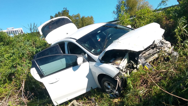 Autovía 14: colisión entre dos autos dejó varios heridos