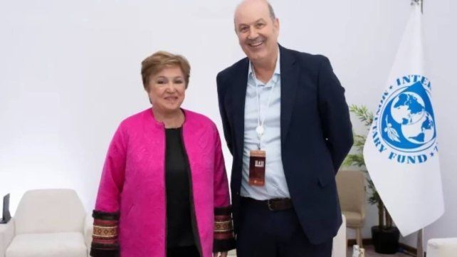 Federico Sturzenegger se reunió con Kristalina Georgieva en Arabia Saudita