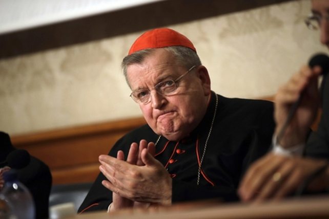 El cardenal Raymond Burke es el líder del ala conservadora de la Iglesia estadounidense.