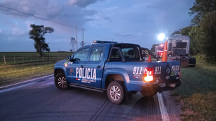 Choque de camiones en Pujato. El siniestro se produjo este lunes a la mañana en la ruta nacional 33. El tránsito estaba cortado.&nbsp;