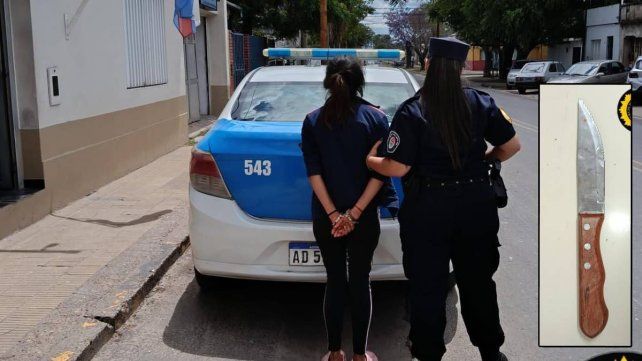 Una mujer fue detenida por atacar a su ex con un cuchillo en Paraná
