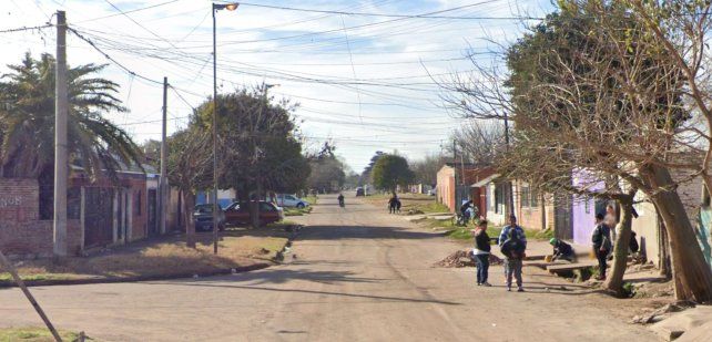 La cuadra donde fue atacado a balazos el muchacho de 21 años.