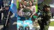 Marcos Pereyra, el pequeño de 6 años, saca a relucir su entusiasmo y patriotismo por las Islas Malvinas en todo momento.