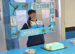 Manuela Borghello, rumbo a su primer Mundial de Patinaje