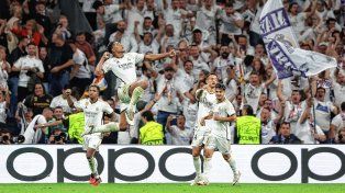 Jude Bellingham festeja el gol del Real Madrid.