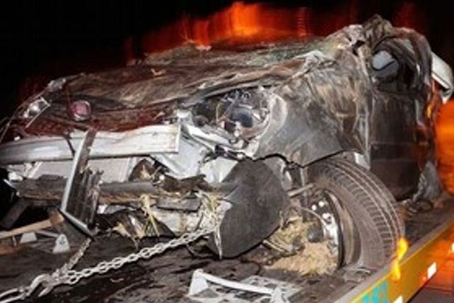 Así quedó el vehículo de los periodistas argentinos/  g1.globo.com