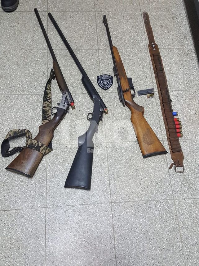 Secuestraron tres armas largas luego de una persecución