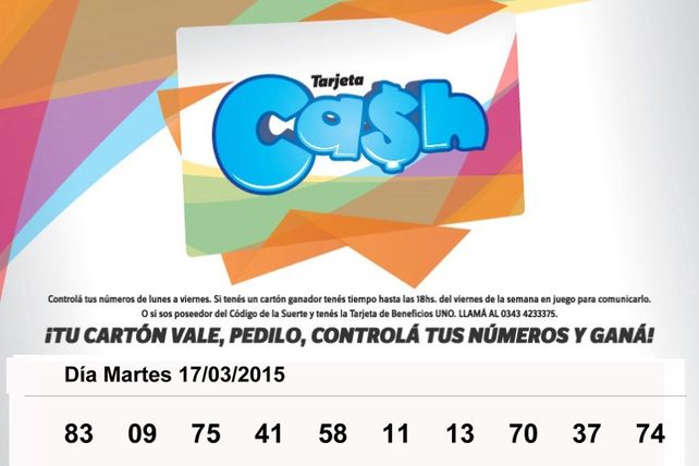 Números que corresponden a la semana del 16 al 20 de marzo
