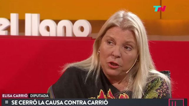 Carrió denunció a Lorenzetti de querer aspirar al cargo de Macri en caso de un golpe civil