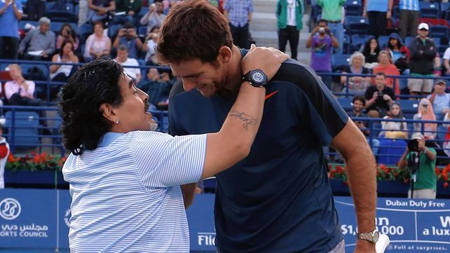 La dedicatoria de Juan Martín Del Potro a Diego Maradona