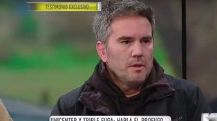 Se entregó en TV un prófugo por el crimen de dos narcos colombianos