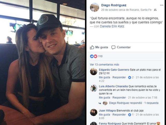 La romántica frase del Ruso Rodríguez para blanquear su relación con una sexy periodista deportiva