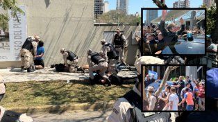 Disturbios y enfrentamientos marcaron el paso de Milei por Santa Fe: crónica de corridas, piedrazos y detenidos