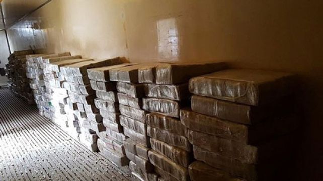 Operación Frigoverde. En Berazategui se localizaron cinco toneladas de marihuana. Foto: 03442