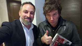Javier Milei se reunió con el líder de Vox en España
