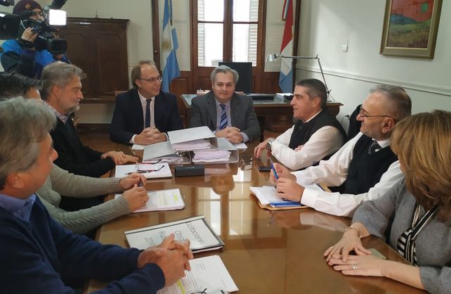 Encuentro.La reunión de transición se llevó adelante en Casa de Gobierno.