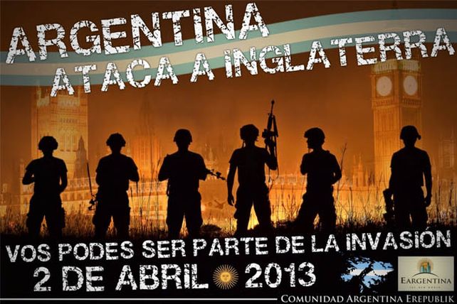 Juegos de Guerra: Argentina descargará un ataque aéreo sobre Inglaterra
