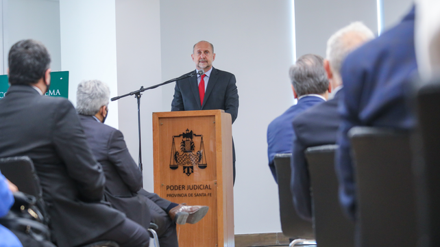 Perotti inauguró el nuevo edificio de Tribunales en la ciudad de San Cristóbal