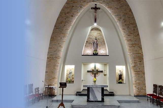 La imagen de la virgen cuando se exhibìa en la ermita del altar.&nbsp;