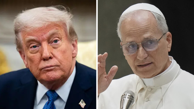 Donald Trump criticó la postura del Papa León XIV en la escalada bélica entre Estados Unidos e Irán.