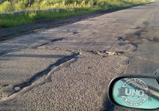 Advierten sobre el pésimo estado de la ruta nacional 127