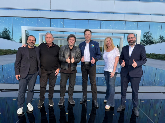 Milei tuvo su esperado encuentro con Elon Musk, dueño de SpaceX. 