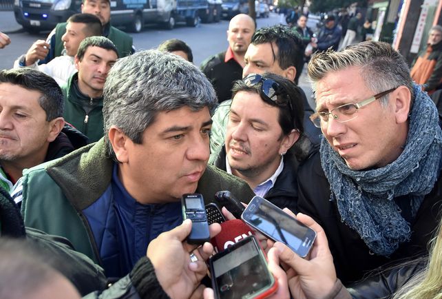 conflicto. Pablo Moyano anunció que arrancarán paros por rama.